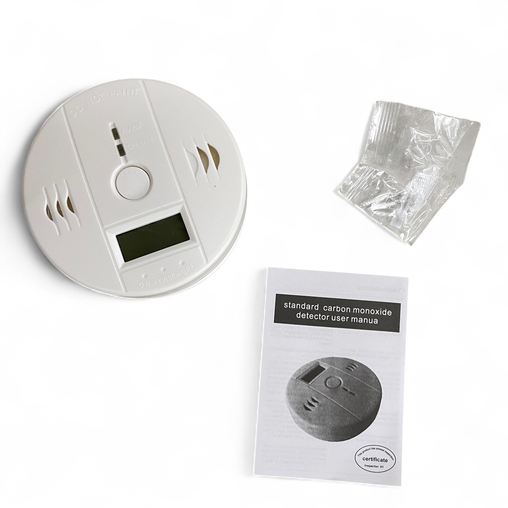 Gambar produk LESHP Detektor CO Carbon Monoxide Smoke Alarm Detector - EN502