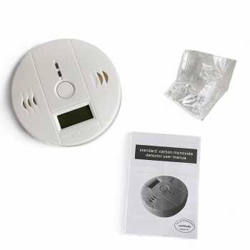Gambar produk LESHP Detektor CO Carbon Monoxide Smoke Alarm Detector - EN502