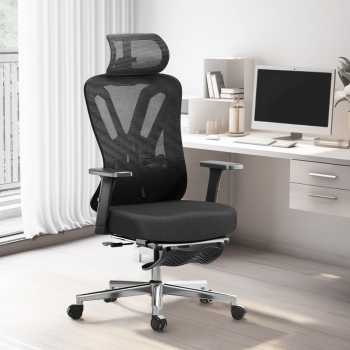 HBADA Kursi Kantor Office Chair 2D Lumbar Support with Footrest - P5