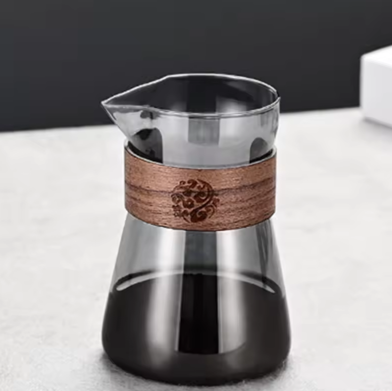 Gambar produk LIONS Teko Kopi Coffee Server Drip Pour Pitcher Jug Borosilicate 500ml - L1