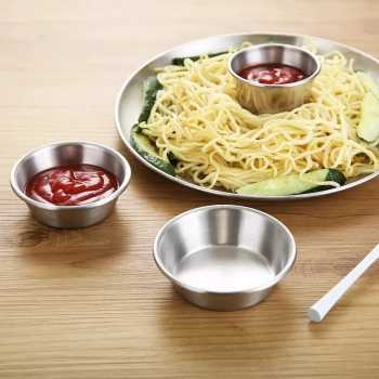 Gambar produk ALRY Mangkuk Bumbu Saus Stainless Steel Western Seasoning Bowl 7cm - YX-304