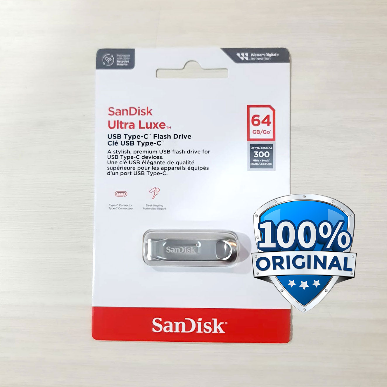 Gambar produk SanDisk Ultra Luxe Flashdisk USB Type C 3.2 Gen 1 64GB - SDCZ75