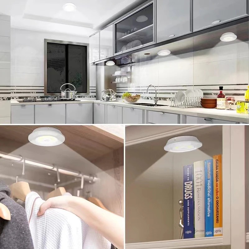 Gambar produk HBI Lampu Tempel LED Cabinet Touch Cool White with Remote Control - H-22
