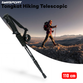 Gambar produk TaffSPORT Tongkat Hiking Telescopic Trekking Pole Aluminium 110cm - E4103