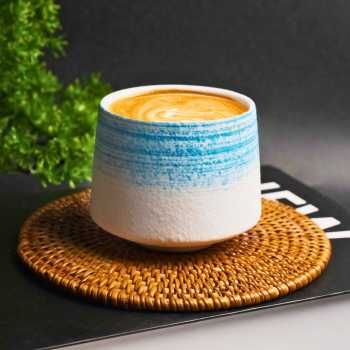 Gambar produk FLAMBE Gelas Keramik Kopi Teh Vintage Japanese Style Ceramic Cup 200ml - FB014