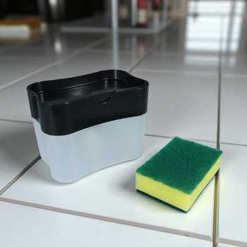 Gambar produk HOUSEEN Kotak Dispenser Sabun Cuci Piring Hand Push Sponge - O933