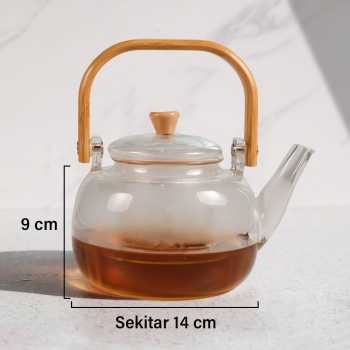 Gambar produk One Two Cups Teko Teh Pitcher Japanese Style Tahan Panas Api Teapot 1000ml - 8CV101