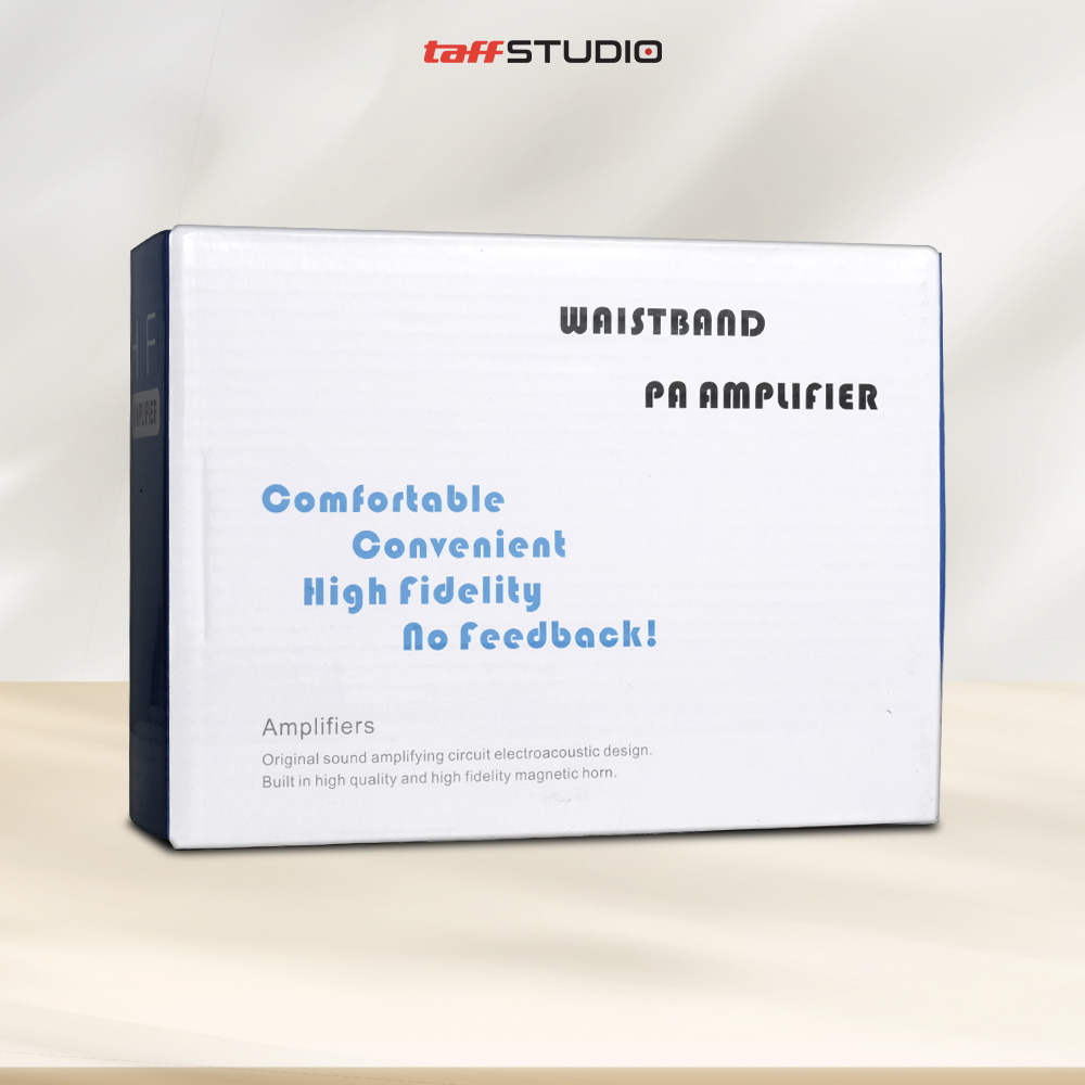 Gambar produk TaffSTUDIO Speaker Pinggang Bluetooth Voice Amplifier 2 Microphone 8W - S25