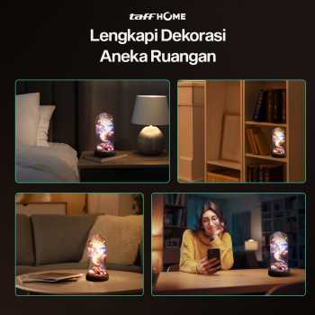Gambar produk TaffHOME Lampu Meja Hias LED Galaxy Rose Eternal Colorful Light Princess Embrace - TH-505