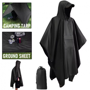 Gambar produk YOWER Jas Hujan 3in1 Ponco Outdoor Military Raincoat Polyester - Y03