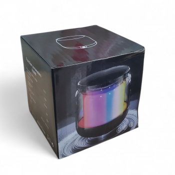 Gambar produk T-WOLF Speaker Bluetooth Portable 360 Mini Transparent RGB 5W - S-100
