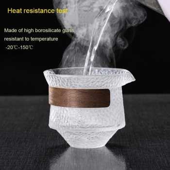 Gambar produk TCFOS Mangkok Gaiwan Chinese Tea Bowl Infuser Kaca Borosilikat 230ml - TF180