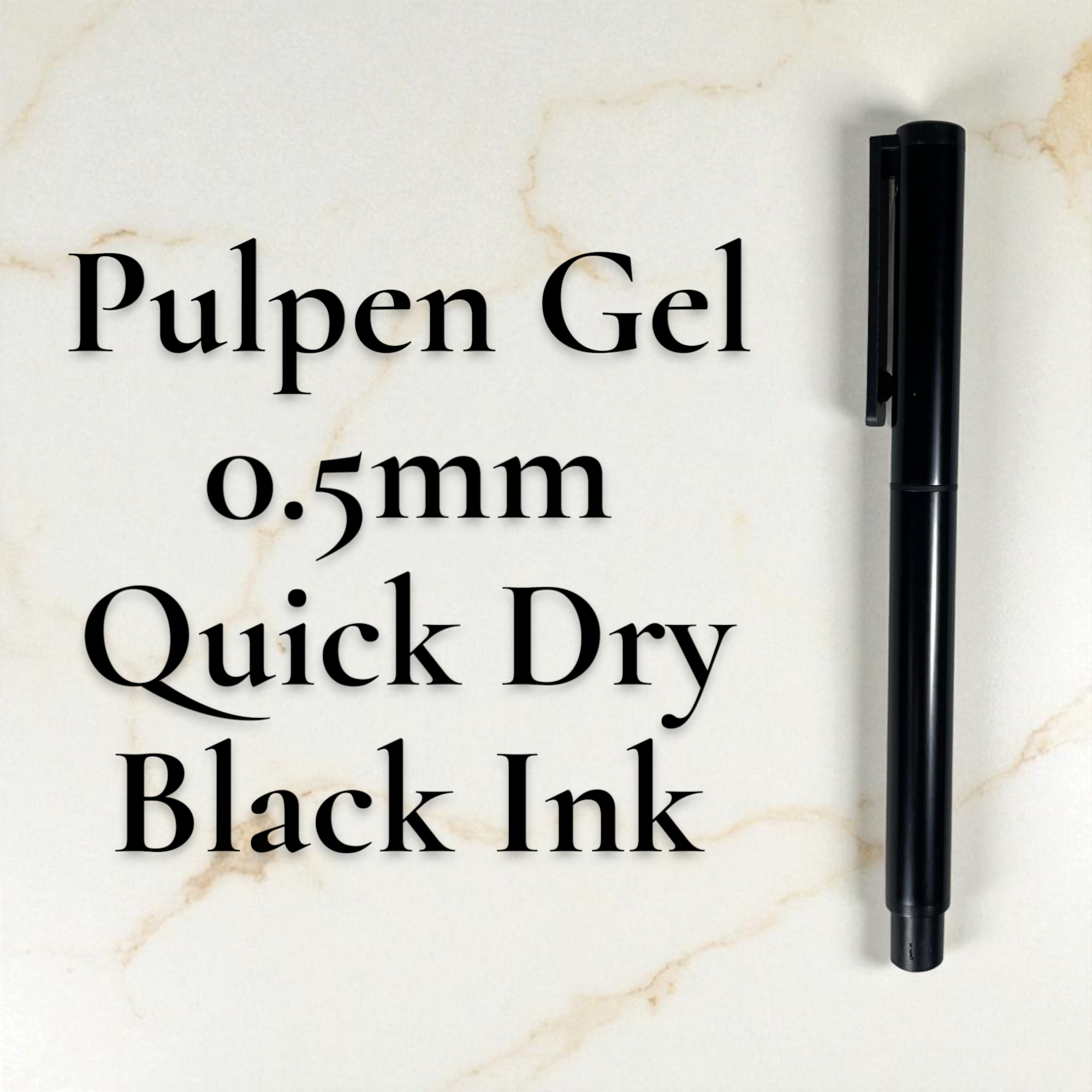 Gambar produk Kaco Pena Pulpen Gel 0.5mm TUBE Roller Quick Dry Black Ink 1 PCS - K80