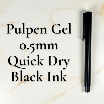 Kaco Pena Pulpen Gel 0.5mm TUBE Roller Quick Dry Black Ink 1 PCS - K80