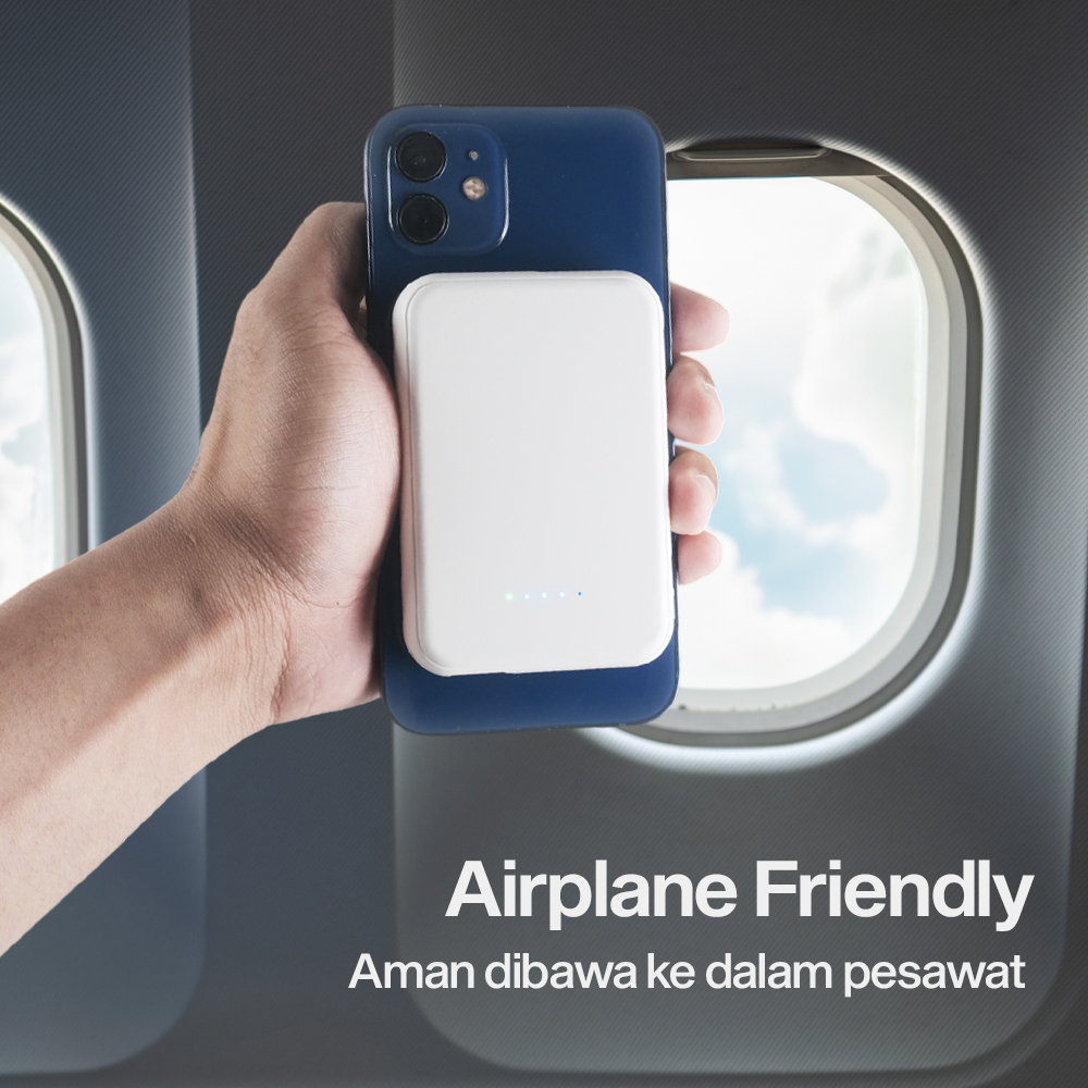 Gambar produk Tollcuudda Power Bank Wireless Magnetic MagSafe PD USB 20W 10000mAh - TC374