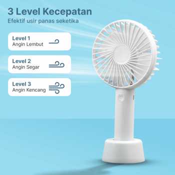 Gambar produk LivingSmart Kipas Angin Portable Genggam USB Mini Cooling Fan 1200mAh - SS-2