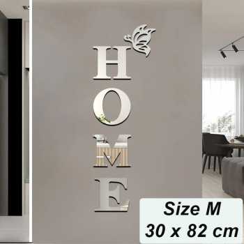 Ulul Stiker Dekorasi Dinding Home 3D Mirror Wall Sticker Acrylic - INU157