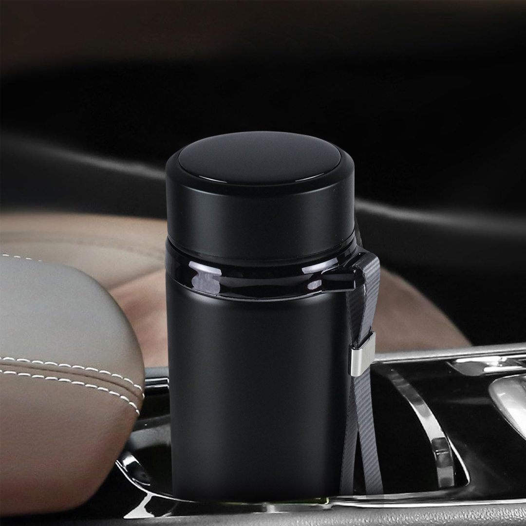 Gambar produk MACIN Botol Minum Termos Penyaring Teh Termometer Suhu Air 500ml - MA92