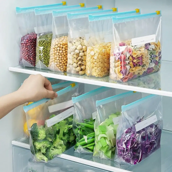 Gambar produk MEIDU Kantong Plastik Organizer Makanan Ziplock 14x18.5cm 30 PCS - CR3