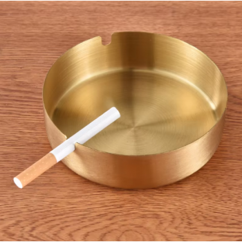 Gambar produk Slyz Asbak Rokok Cigar Short Round Ashtray Stainless Steel 410 - Slyz23