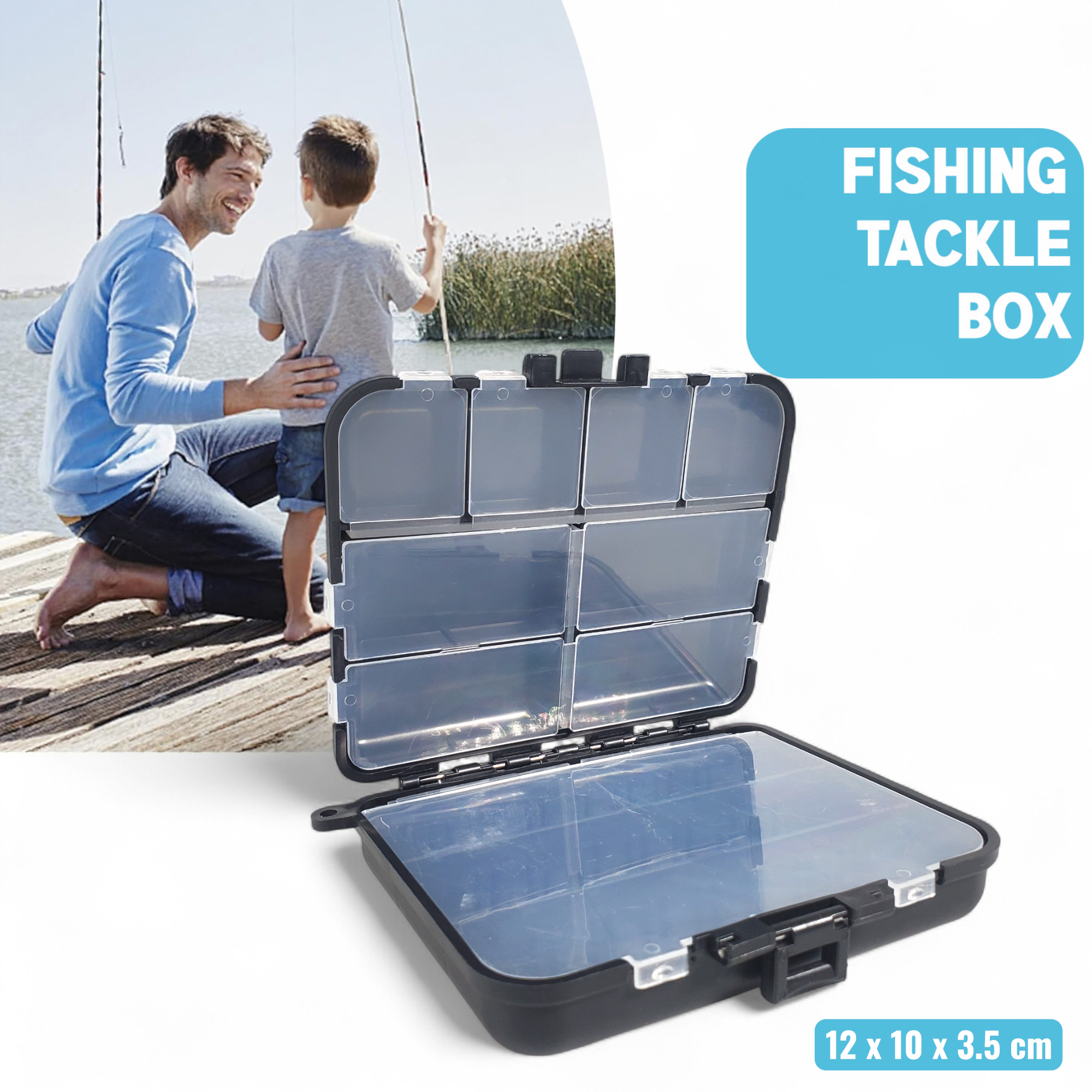 Gambar produk VONKY Kotak Kail Pancing Fishing Tackle Box 11 Compartement Waterproof - VK11