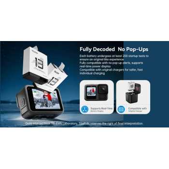 Gambar produk TELESIN Baterai Kamera Aksi Stamina Battery 2.0 for GoPro Hero 13 - S0-BTR-09-TGP