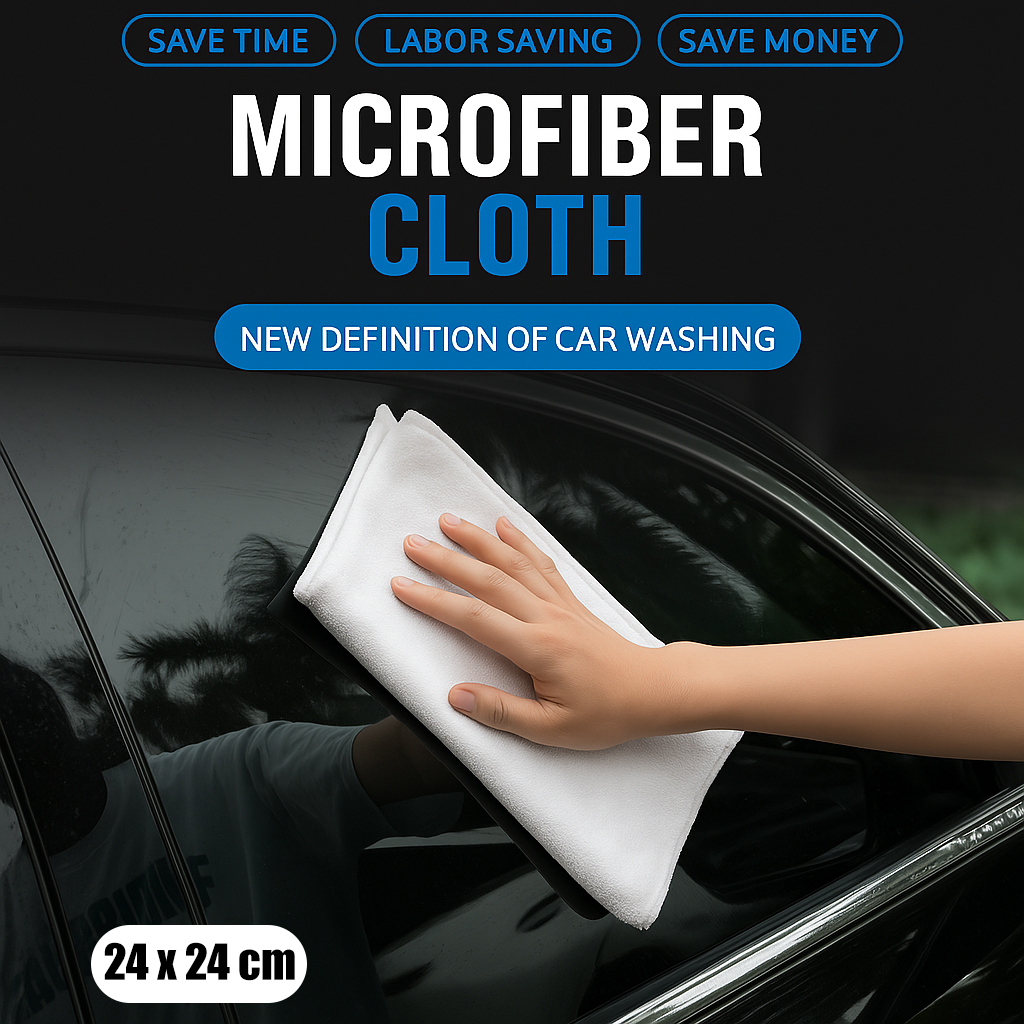 Gambar produk EACHGO Handuk Microfiber Lap Pengering Mobil 24x24cm - WJ201