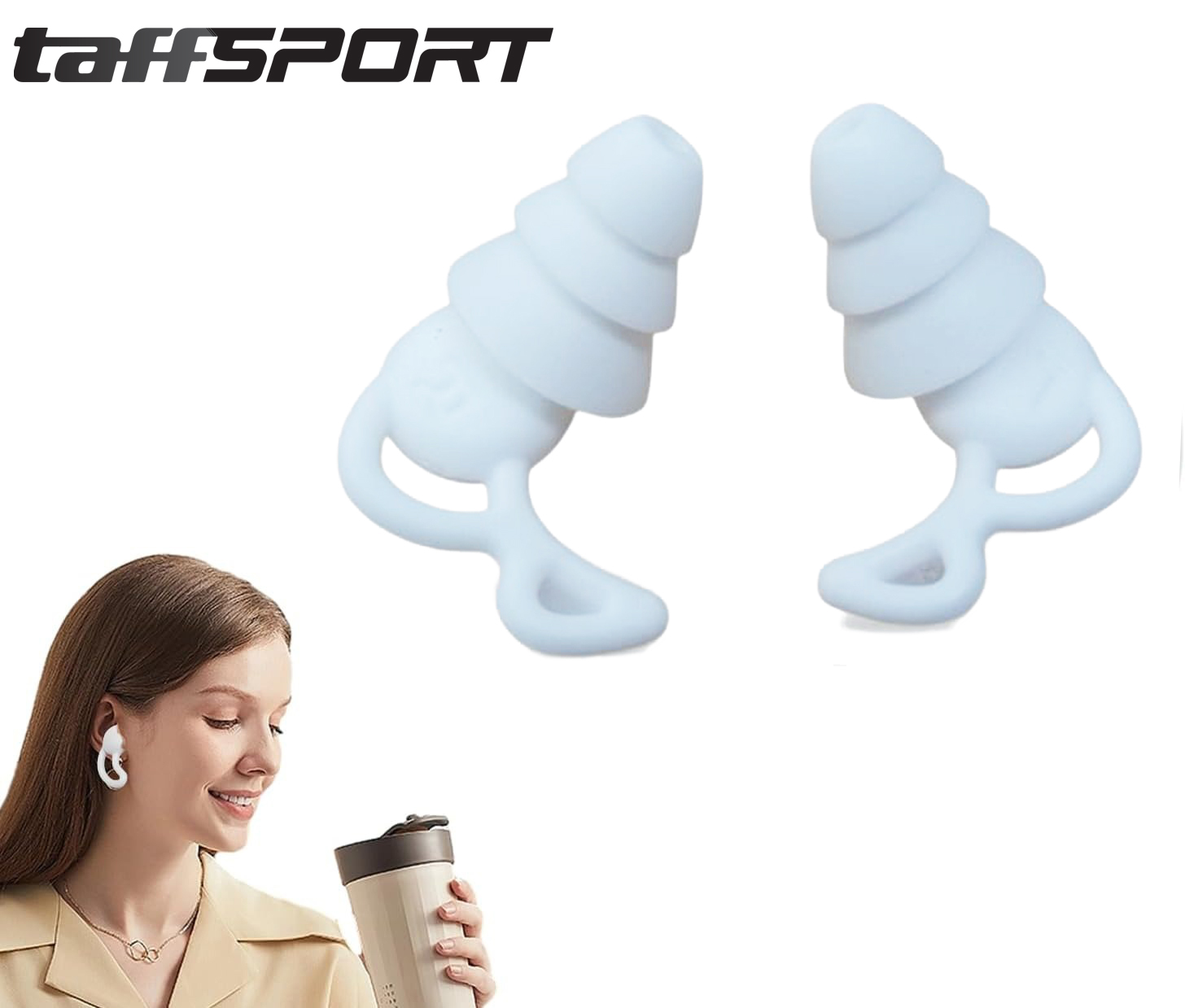 Gambar produk TaffSPORT Penutup Telinga Earplug Noise Reduction 3 Layer - VO70