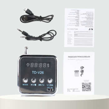 Gambar produk NBY Speaker Bluetooth Portable Mini MP3 Player FM Radio 3W - TD-V26