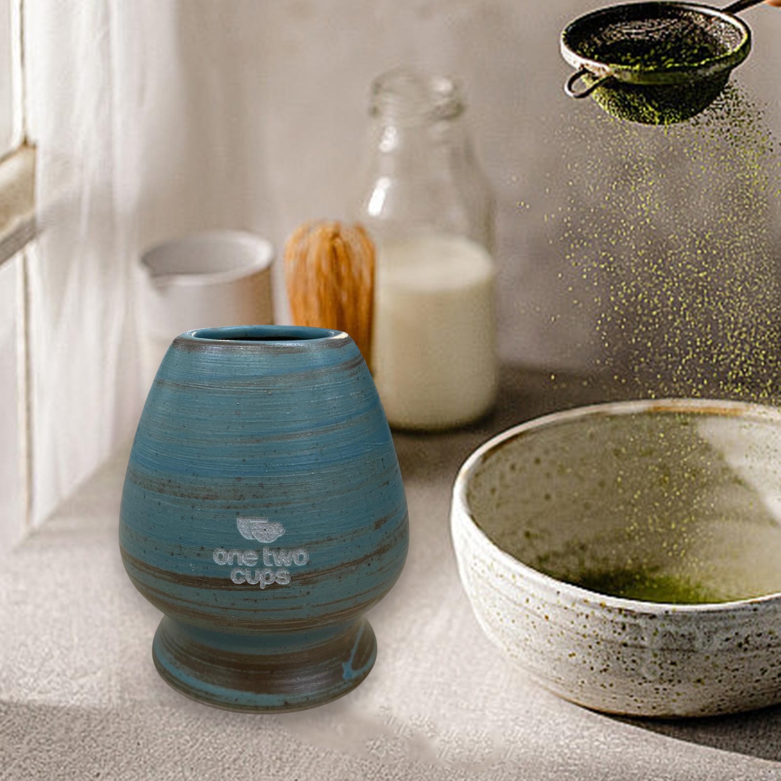 Gambar produk One Two Cups Whisk Stand Matcha Chasen Tate Dudukan Pengaduk - D-34