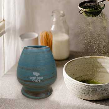 One Two Cups Stand Chasen Matcha Whisk Japanese Tea - D-34