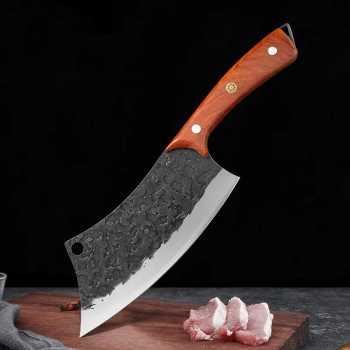 GuanQi Pisau Daging Stainless Steel 5Cr15 Forged Butcher Knife - G295
