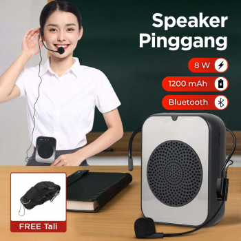 SOAIY Speaker Pinggang Bluetooth Voice Amplifier LED Wired 8W - H6
