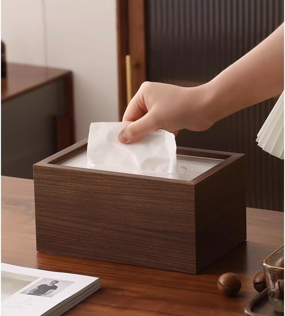 Gambar produk TWL Kotak Tisu Kayu Minimalist Wooden Tissue Box - T-19