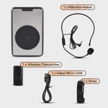 Gambar produk Marway Speaker Pinggang Bluetooth Voice Amplifier LED Wireless - H3