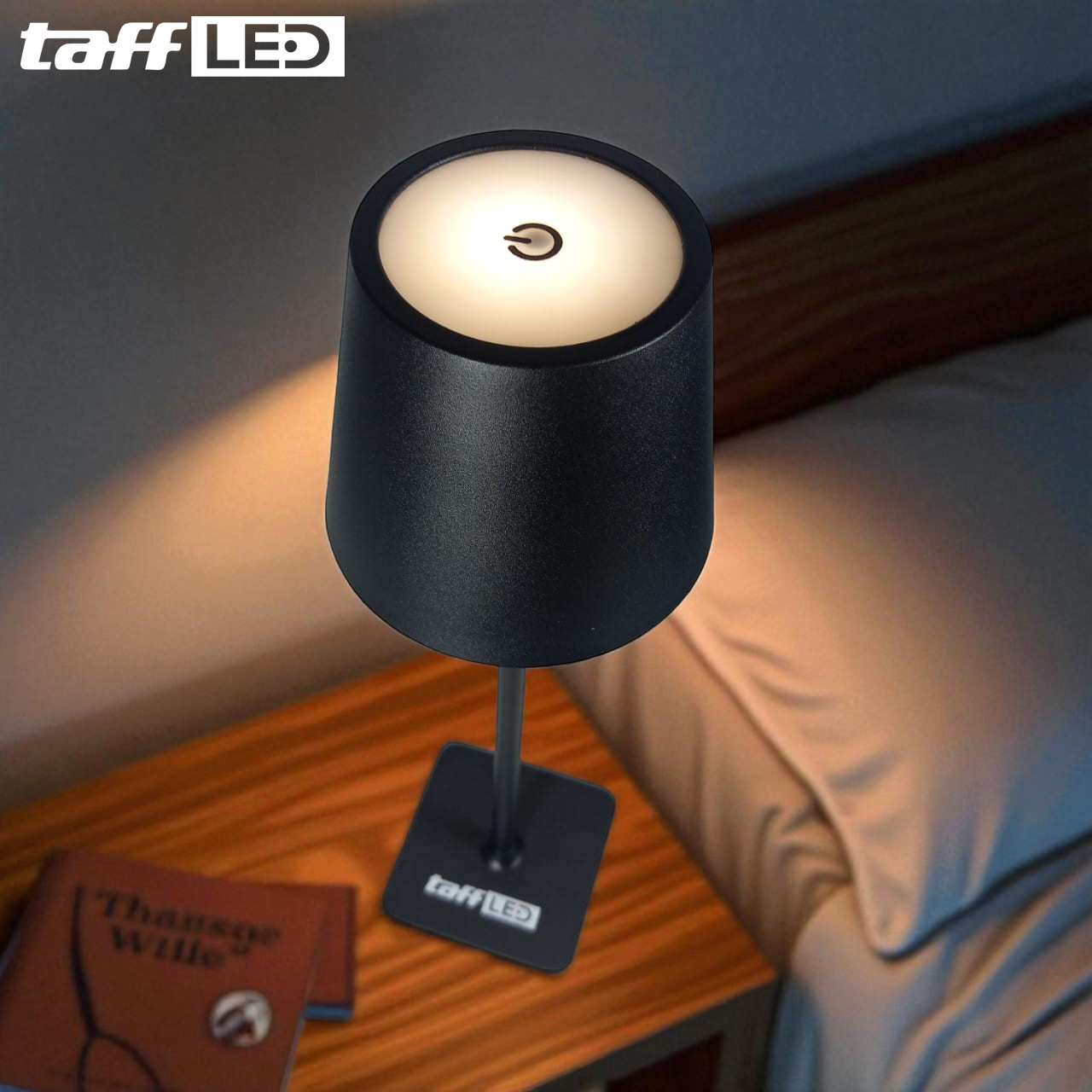 Gambar produk TaffLED Lampu Meja Hias Touch LED Desk USB Rechargeable Tri Color 3W - J420