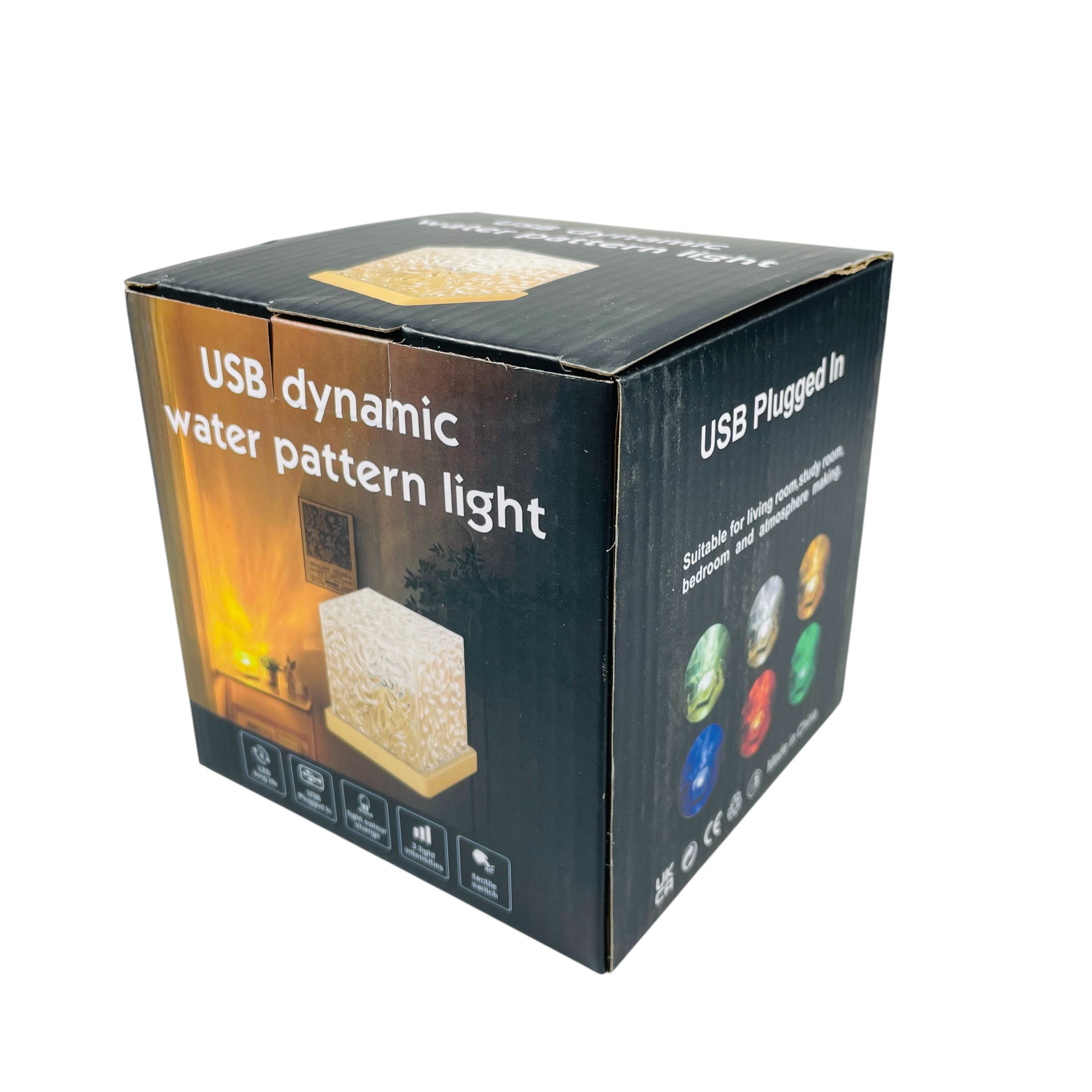 Gambar produk RISIFY Lampu Tidur Proyektor LED Water Ripple 16 Color Square 3W - SFY23