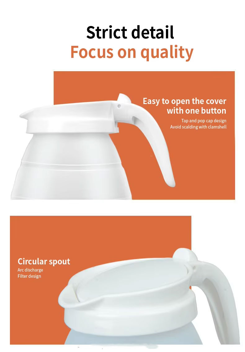 Gambar produk FMA Mini Portable Stainless Steel Folding Travel Kettle 600ml - ZDTW-6