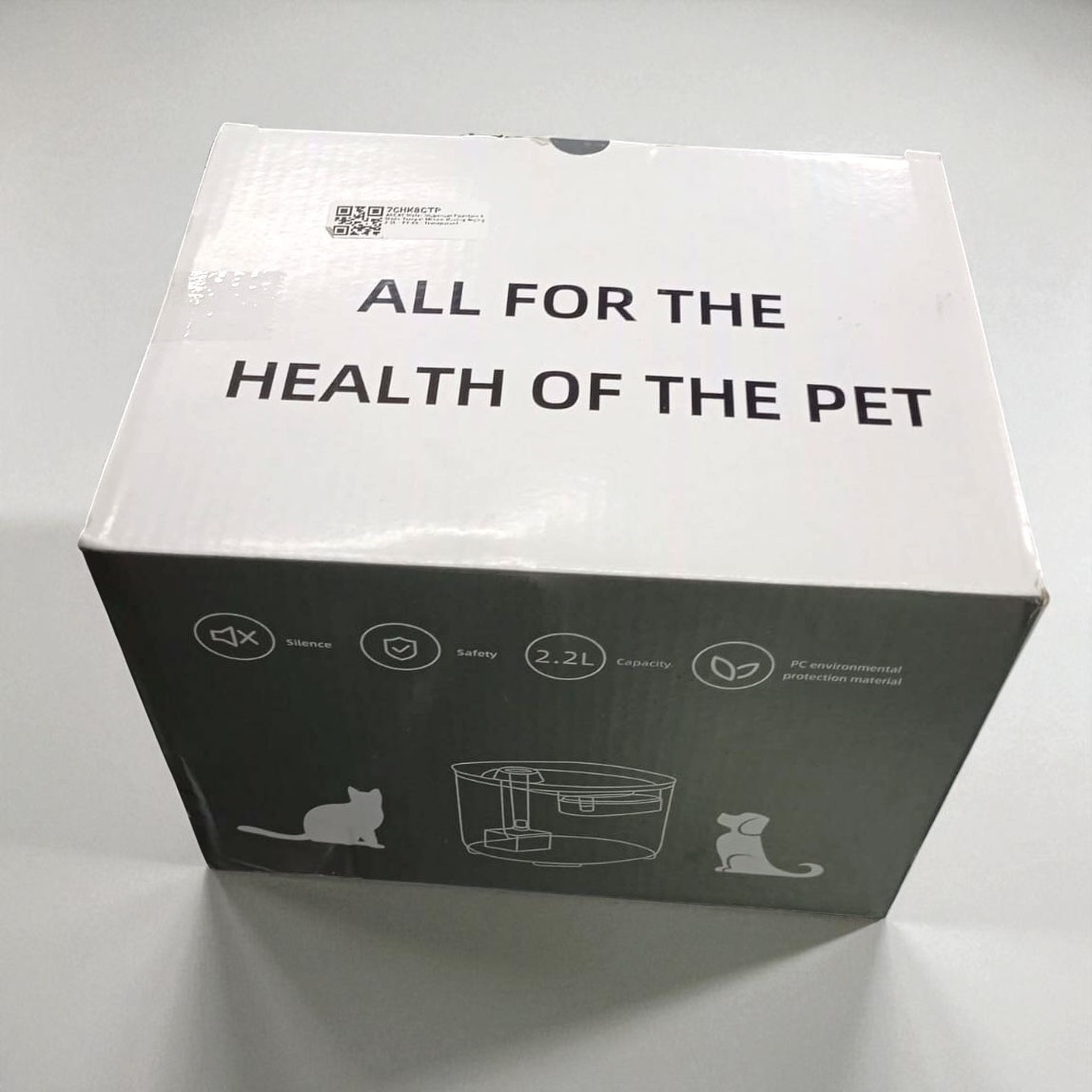 Gambar produk AECAT Water Dispenser Fountain 2 Mode Tempat Minum Kucing Anjing 2.2L - FT-66