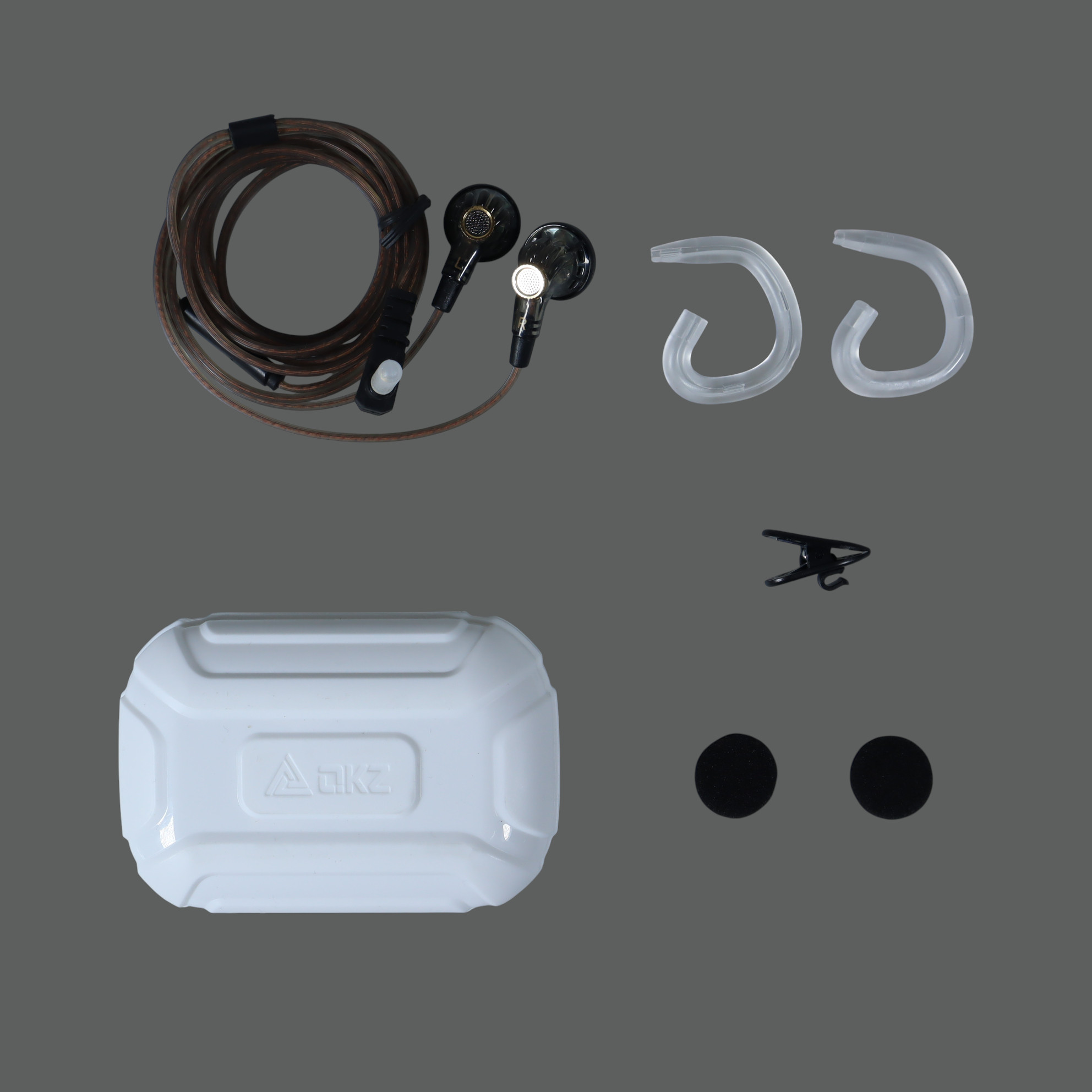 Gambar produk QKZ Bass Metal Flat Head HiFi Earphone 16mm 1.2M 3.5mm Jack with Mic - QKZ-MDR