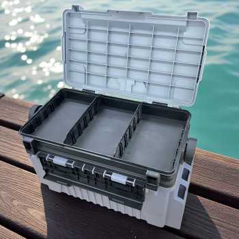 Gambar produk TaffSPORT Kotak Perkakas Pancing Fishing Tackle Box Double Layer 12L - JF-31