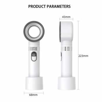 Gambar produk FENG Kipas Mini Portable Handheld Bladeless Fan 100 Speed Rechargeable - XG-360