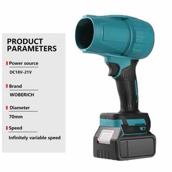 Gambar produk WOBERICH Pembersih Debu Portable Turbo Fan Dust Blower 21V 31000RPM - WH-310