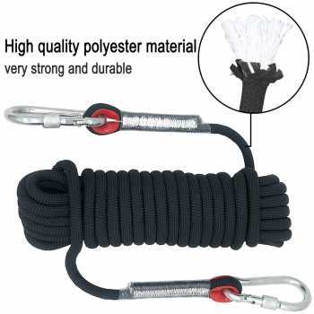 Gambar produk TaffSPORT Tali Panjat Tebing Climbing Rope Outdoor Darurat 12mm 10M - HW13