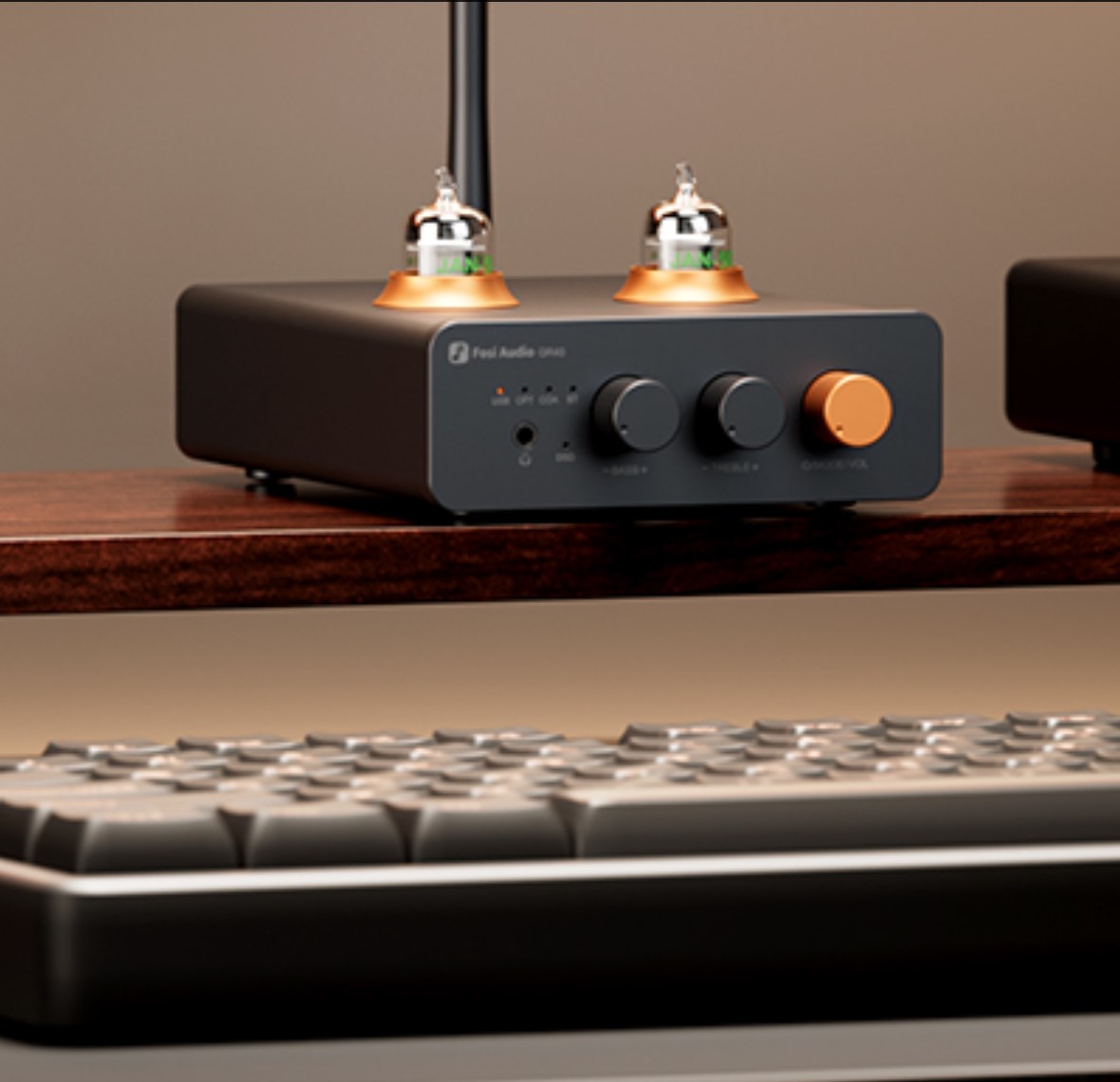 Gambar produk Fosi Audio Preamp Tube Bluetooth QCC3031 AptX LL HD Bass and Treble - GR40