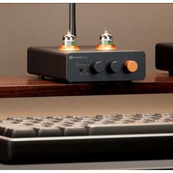 Fosi Audio Preamp Tube Bluetooth QCC3031 AptX LL HD Bass and Treble - GR40