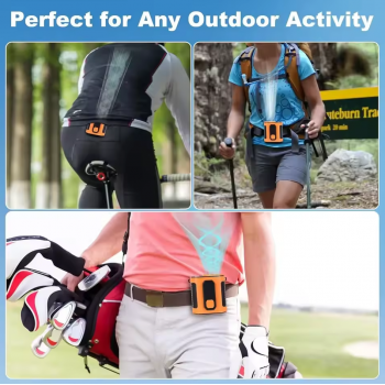 Gambar produk MOLITS Kipas Angin Pinggang Portable Waist Fan 10 Speed 5000mAh - MO2