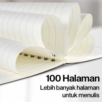 Gambar produk Toddi Buku Jurnal Softcover Notebook Diary 68GSM 100 Halaman Ruled - TD6