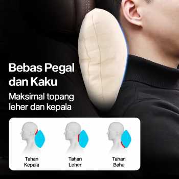 Gambar produk OASATE Bantal Leher Mobil Ergonomis Foam Car Headrest Pillow - M5