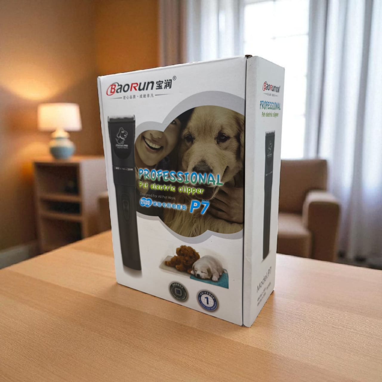 Gambar produk BaoRun Alat Cukur Bulu Hewan Anjing Kucing Domba 8200RPM 2000mAh 3.7V - P7